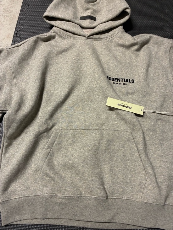 Essentials Other - Essentials Men’s Gray Hoodie Sweatshirt - ESSENTIALS Logo